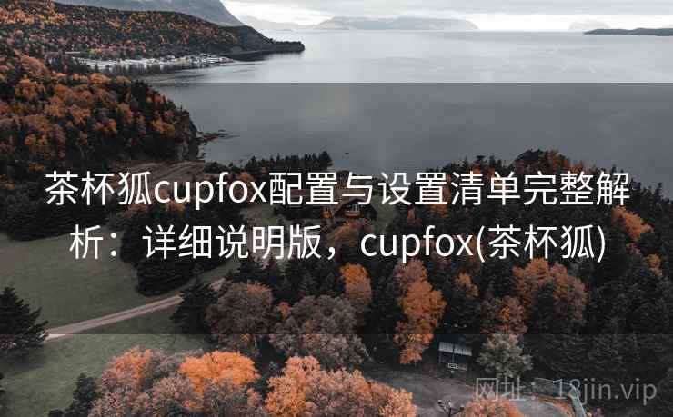 茶杯狐cupfox配置与设置清单完整解析：详细说明版，cupfox(茶杯狐)
