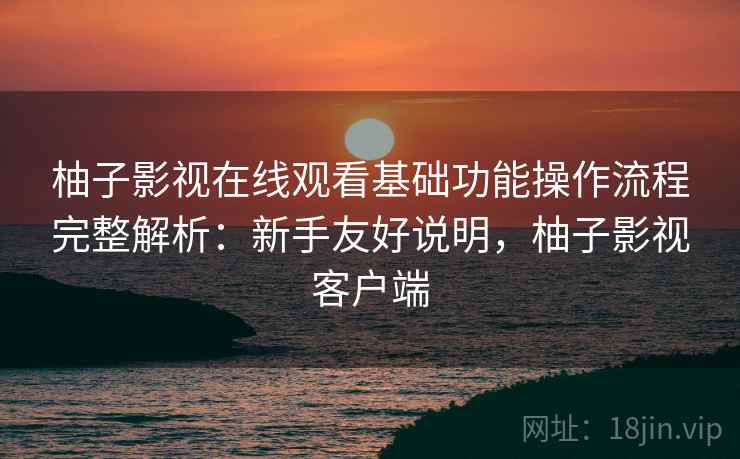 柚子影视在线观看基础功能操作流程完整解析:新手友好说明,柚子影视客户端 柚子影视在线观看基础功能操作流程完整解析:新手友好说明,柚子影视客户端